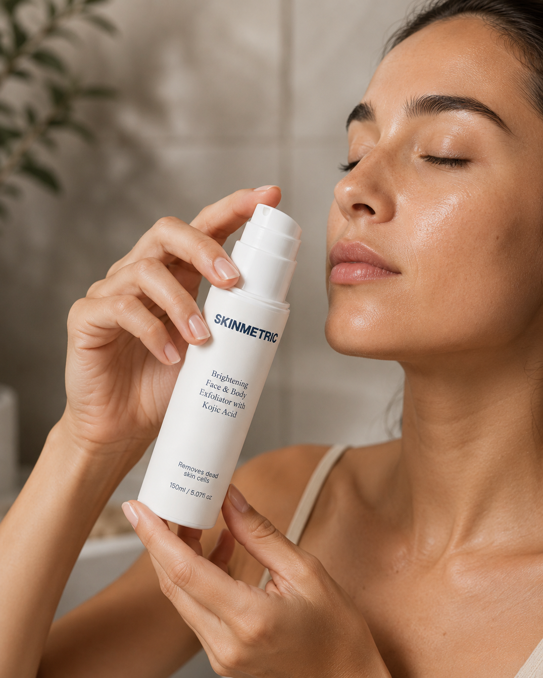 Brightening Face & Body Exfoliator with Kojic Acid