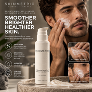 Men's Brightening Face & Hands  Exfoliator with Kojic Acid