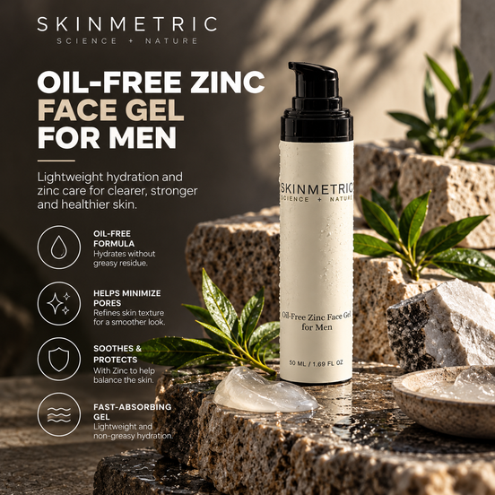 Oil-Free Zinc Face Gel for Men