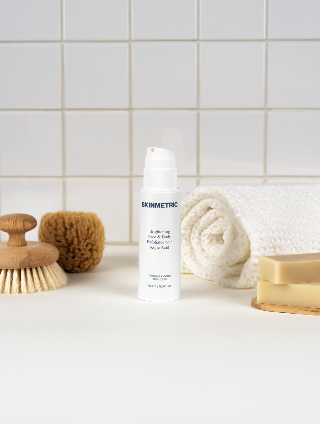 Brightening Face & Body Exfoliator with Kojic Acid